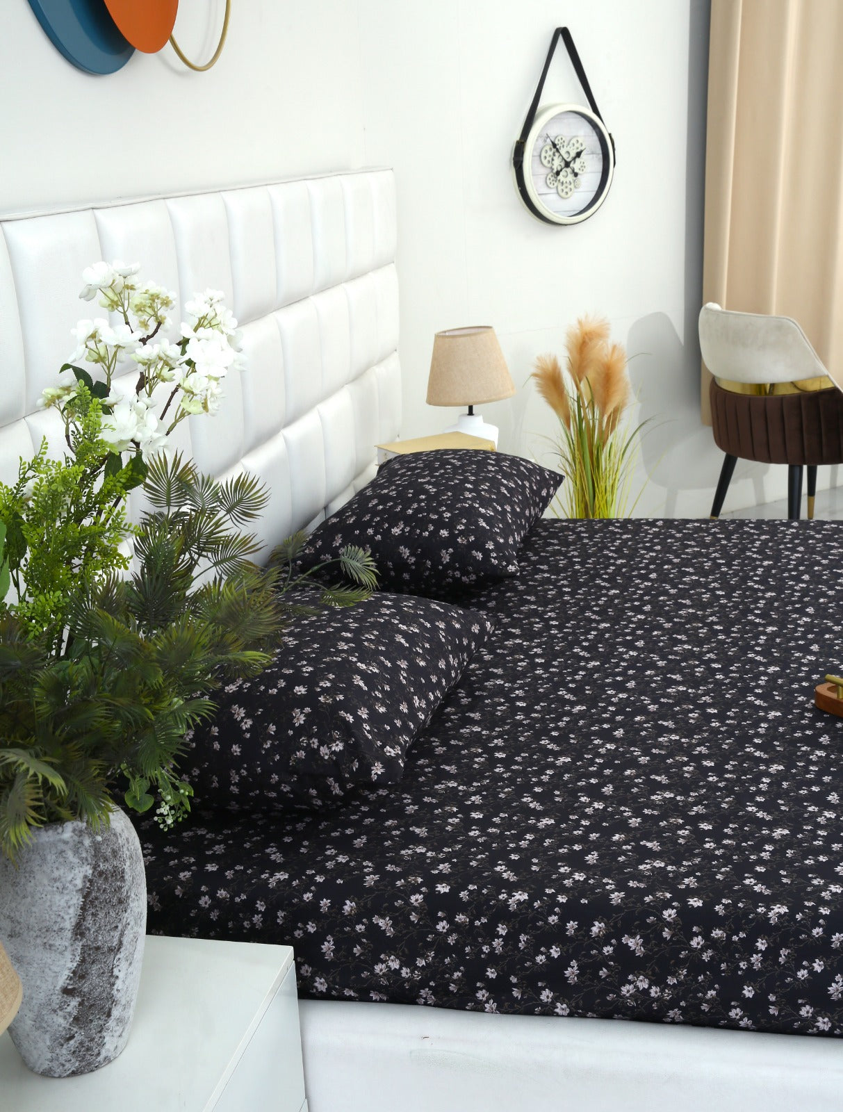 Fitted Bed Sheet-White Jazmin