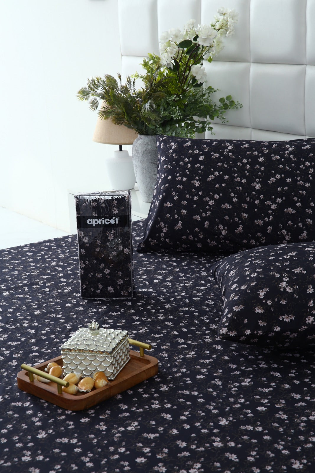 Fitted Bed Sheet-White Jazmin