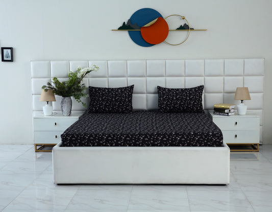 Fitted Bed Sheet-White Jazmin