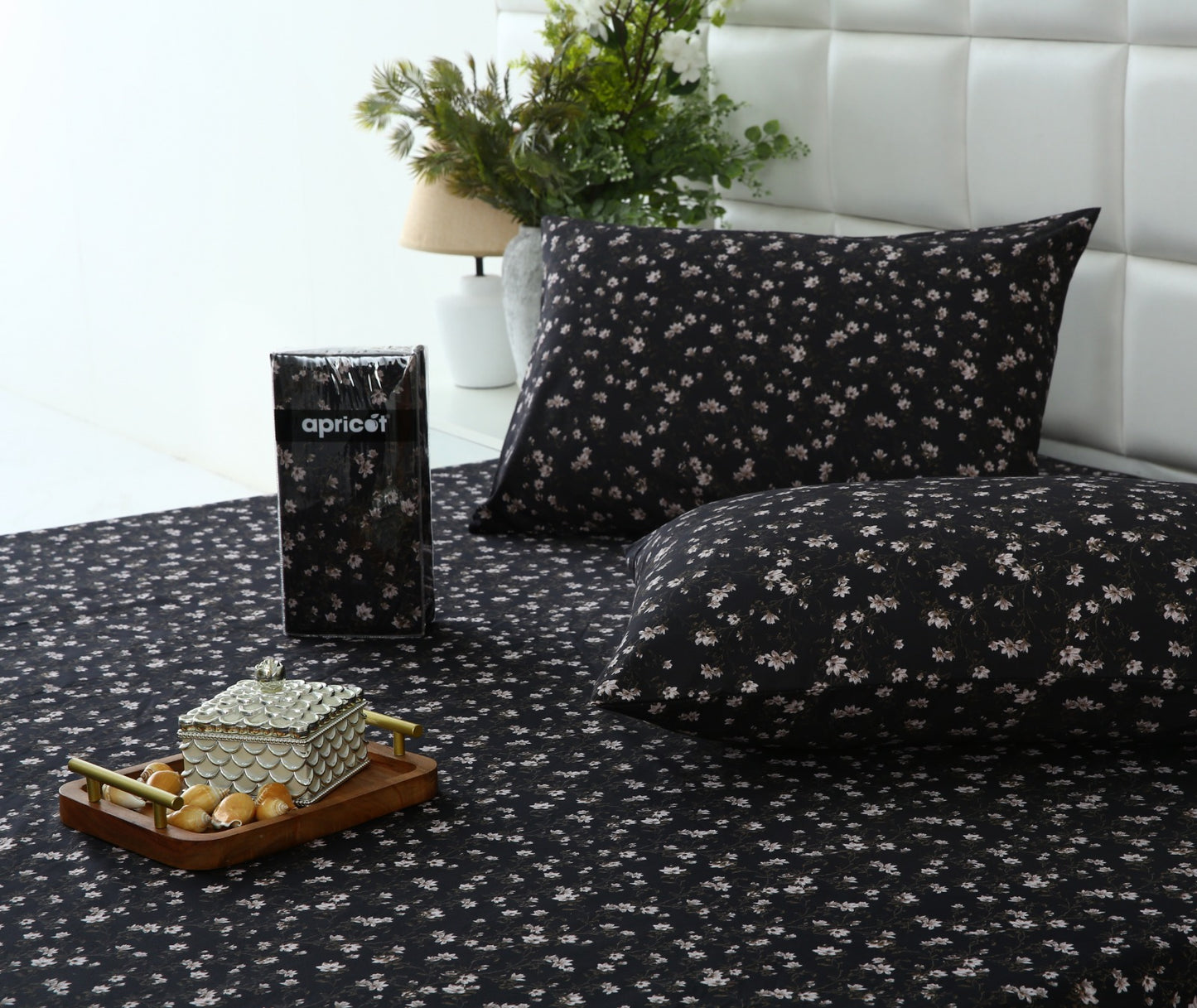 Fitted Bed Sheet-White Jazmin