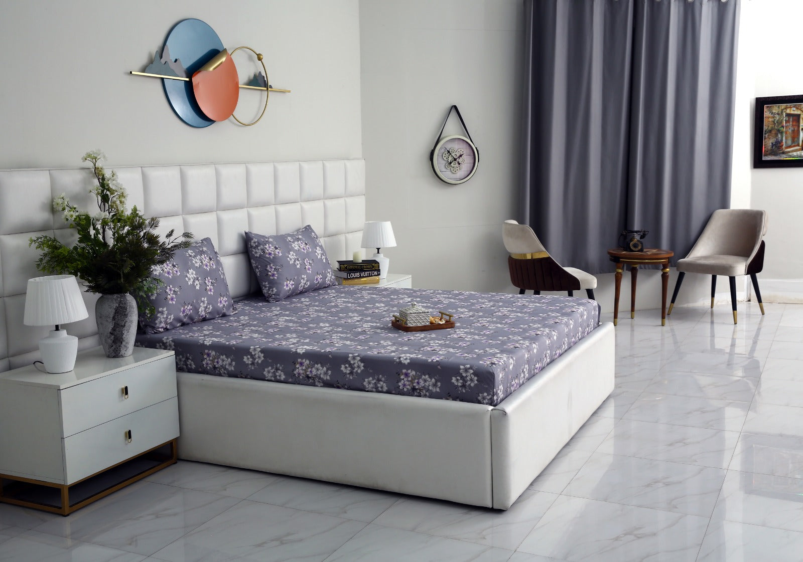 Fitted Bed Sheet-White Rose Fitted Sheets Apricot