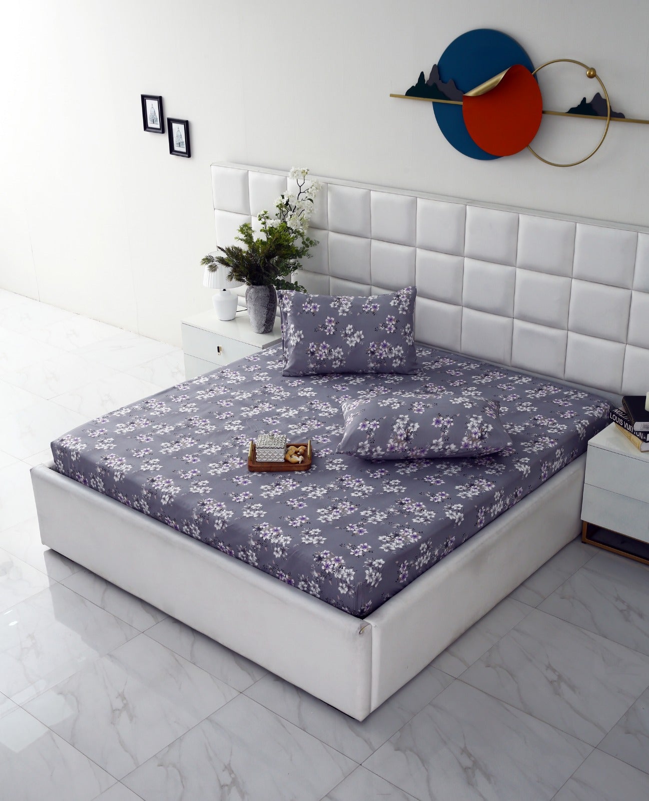Fitted Bed Sheet-White Rose Fitted Sheets Apricot