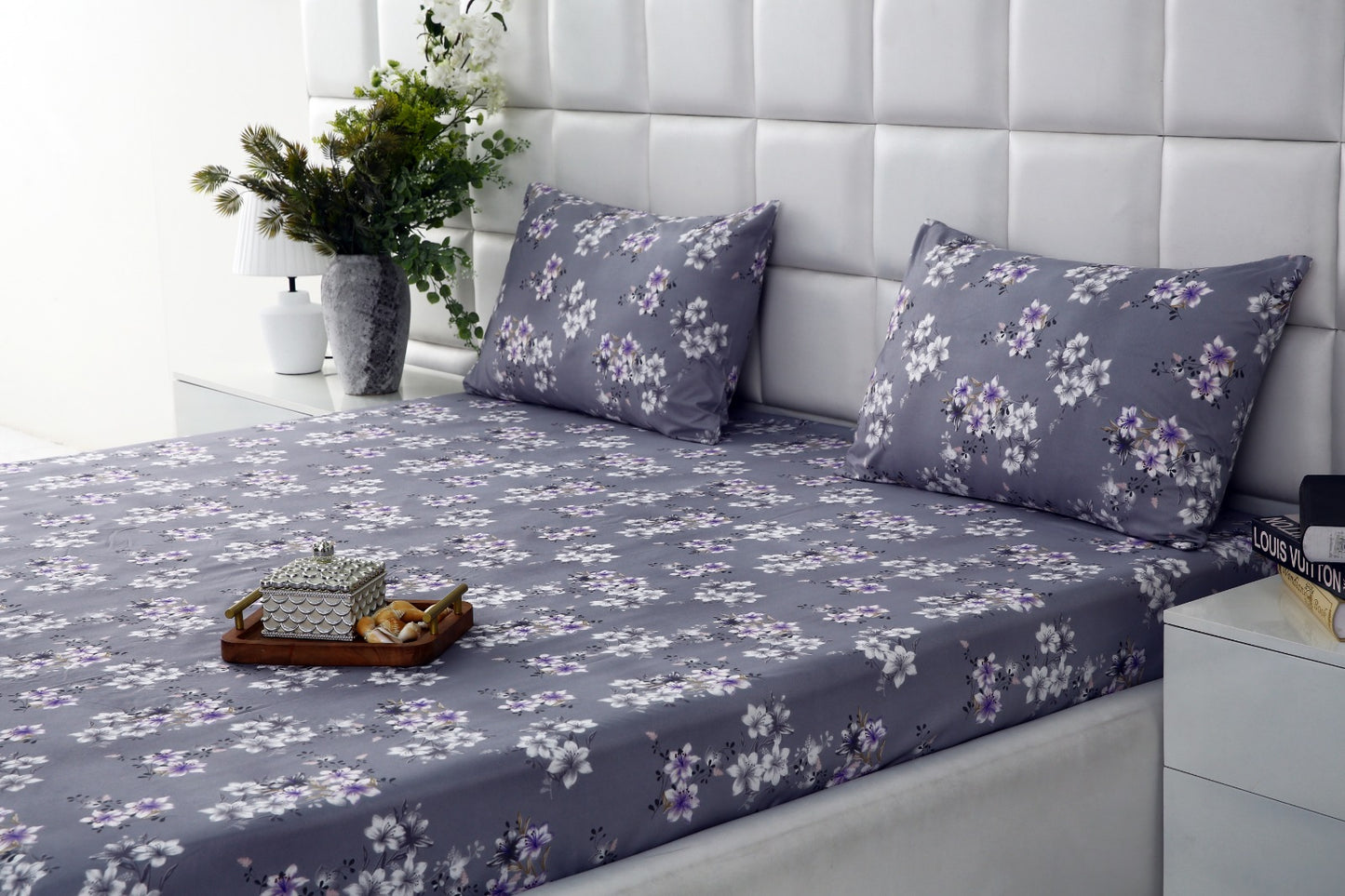 Fitted Bed Sheet-White Rose Fitted Sheets Apricot