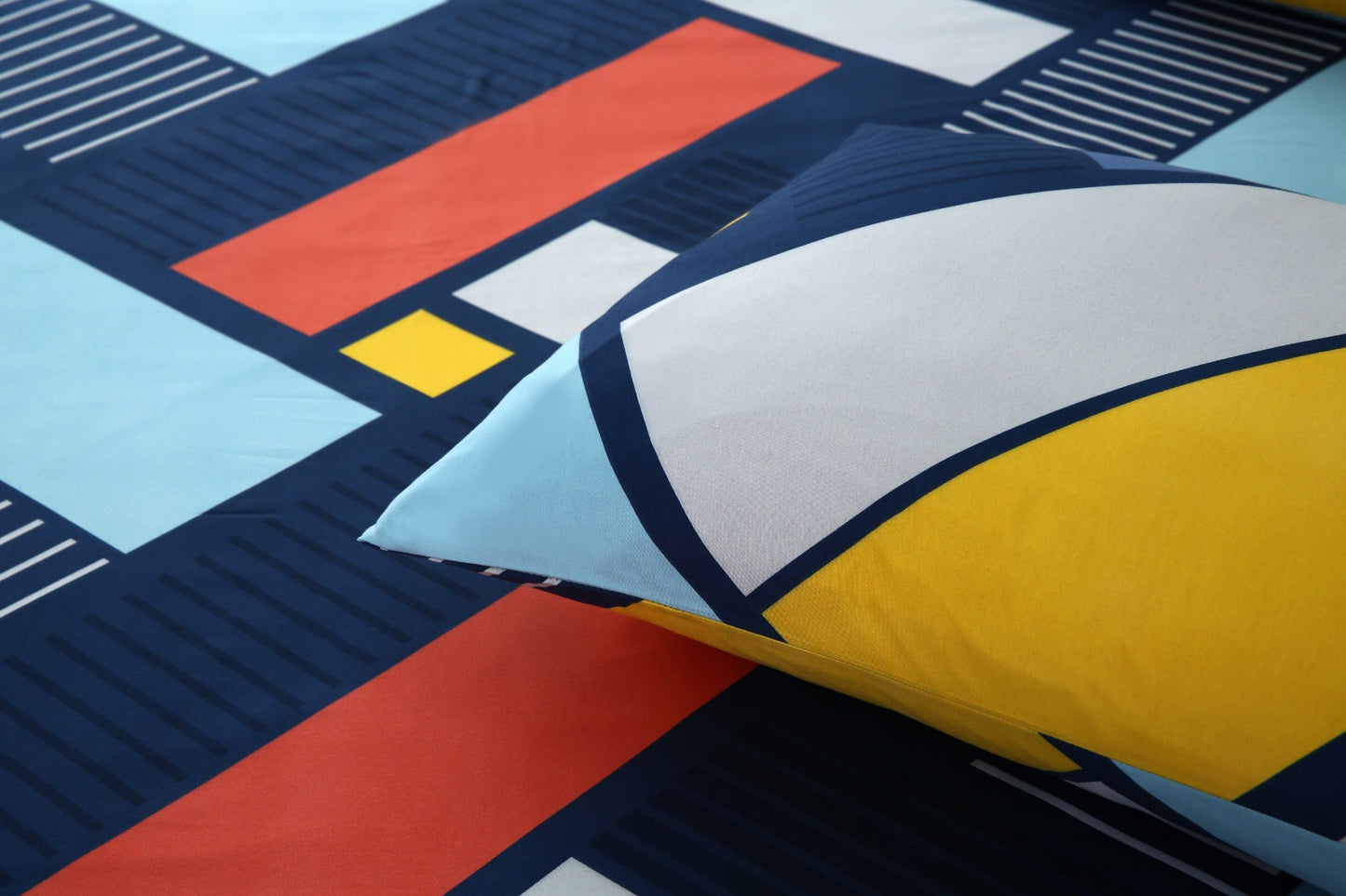 Fitted Bed Sheet-ZigZag Rainbow