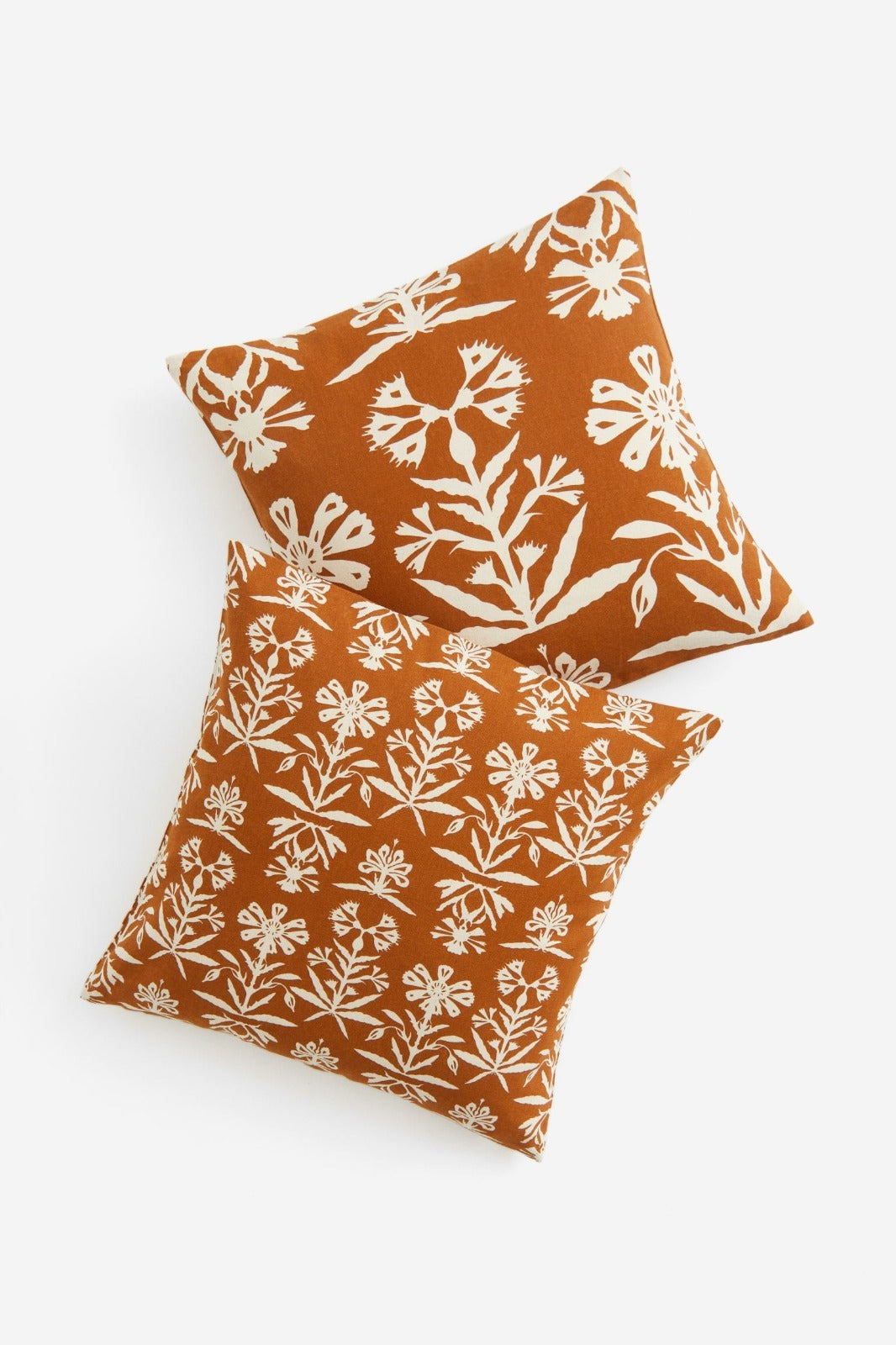 2 PCs Digital Printed Cotton Cushions-Slush Pattern cushions Apricot