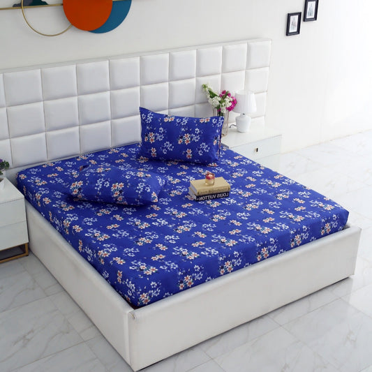 Fitted Bed Sheet-Phlox Fitted Sheets Apricot
