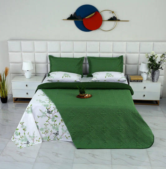 6 PCs Dyed Bed Spread Set-Ombre Bed Spread Apricot