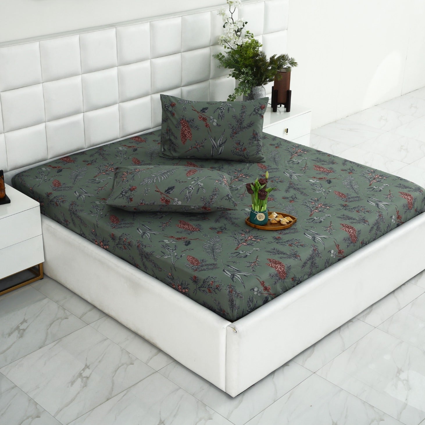 Fitted Bed Sheet-Summer Slumber Fitted Sheets Apricot