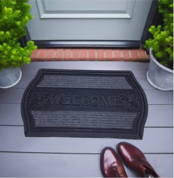 Outdoor Indoor Antislip Door Mat-SA2553-09(Grey) Door Mats Apricot
