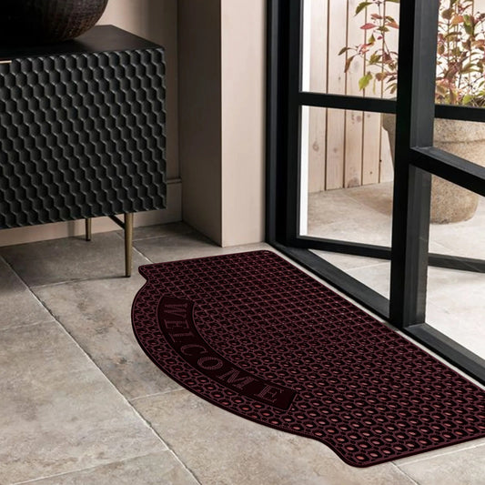 Outdoor Indoor Antislip Door Mat-SA2553-11(Maroon) Door Mats Apricot