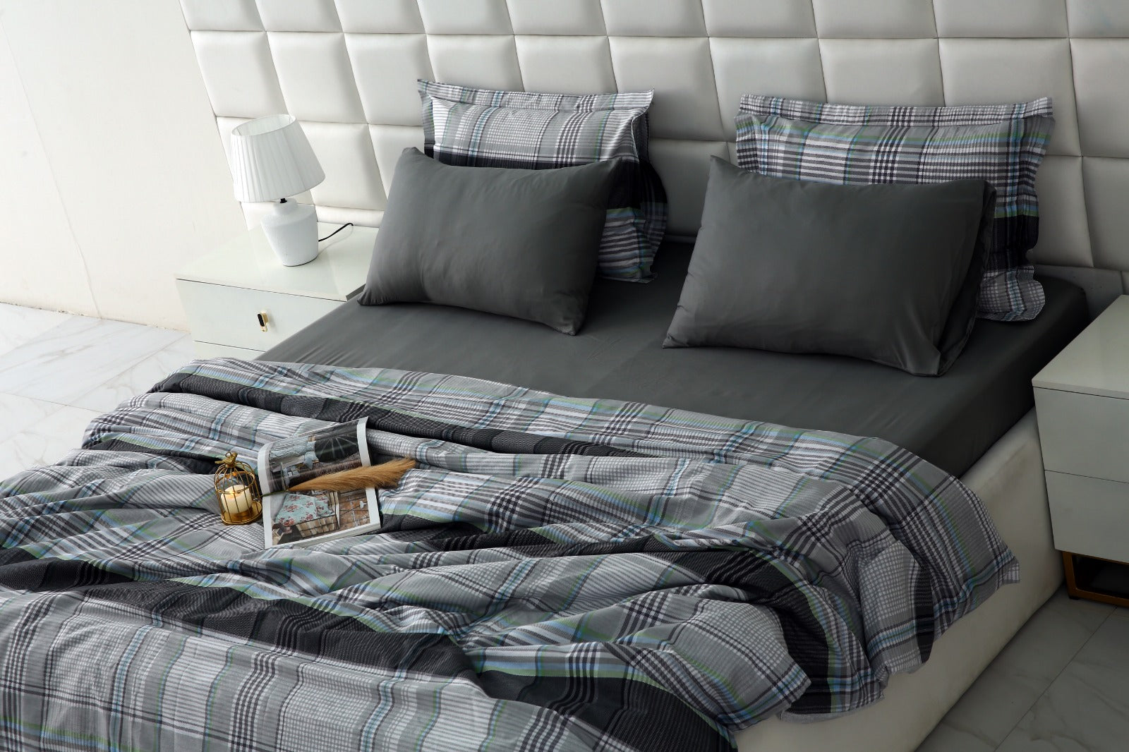 6 PCs Duvet Cover Set-Malvern Duvet Cover Apricot
