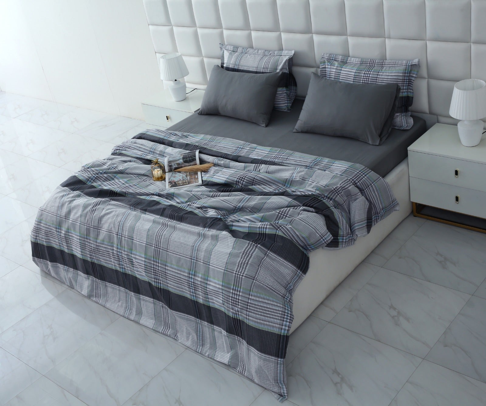 6 PCs Duvet Cover Set-Malvern Duvet Cover Apricot