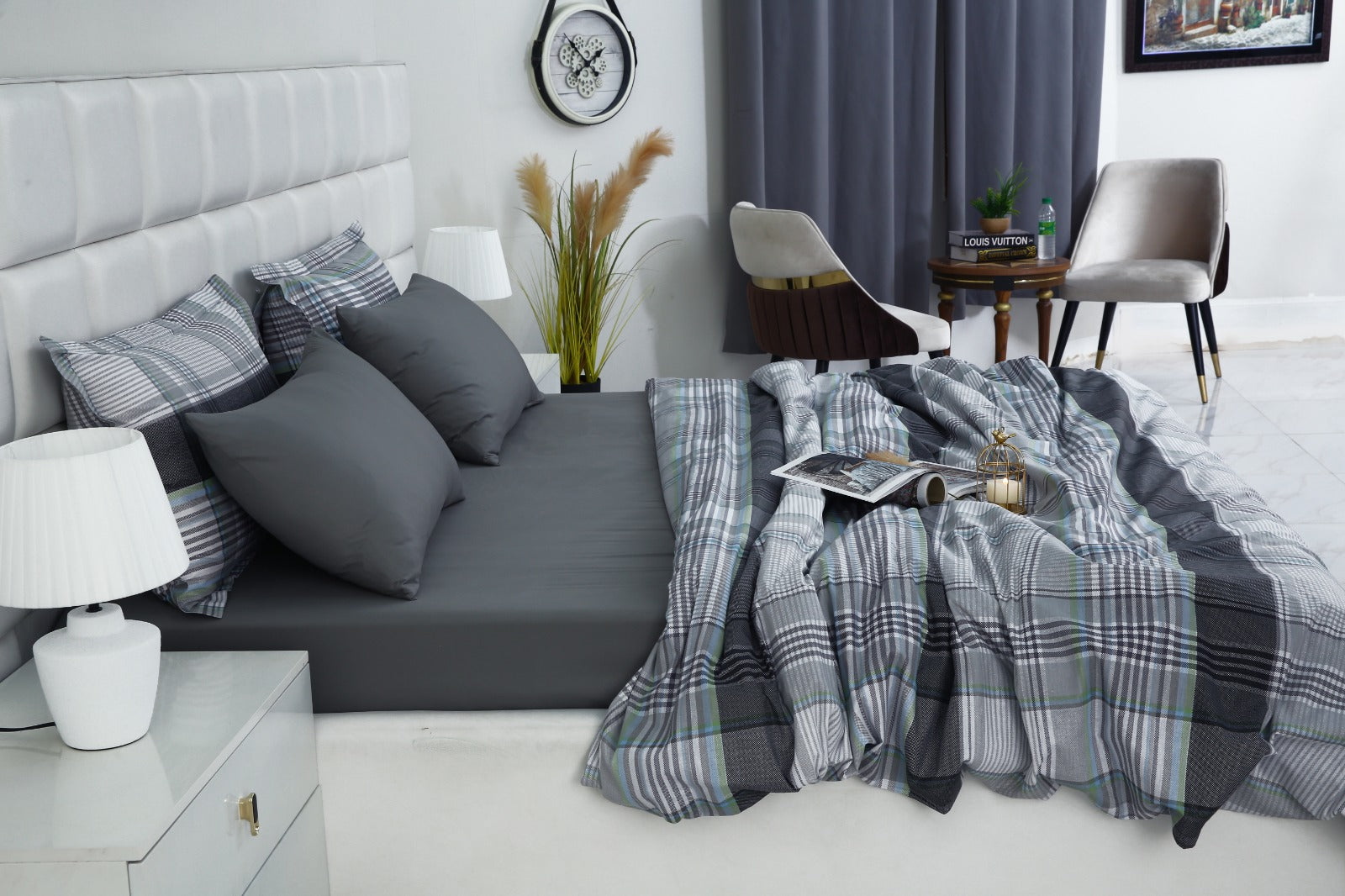 6 PCs Duvet Cover Set-Malvern Duvet Cover Apricot