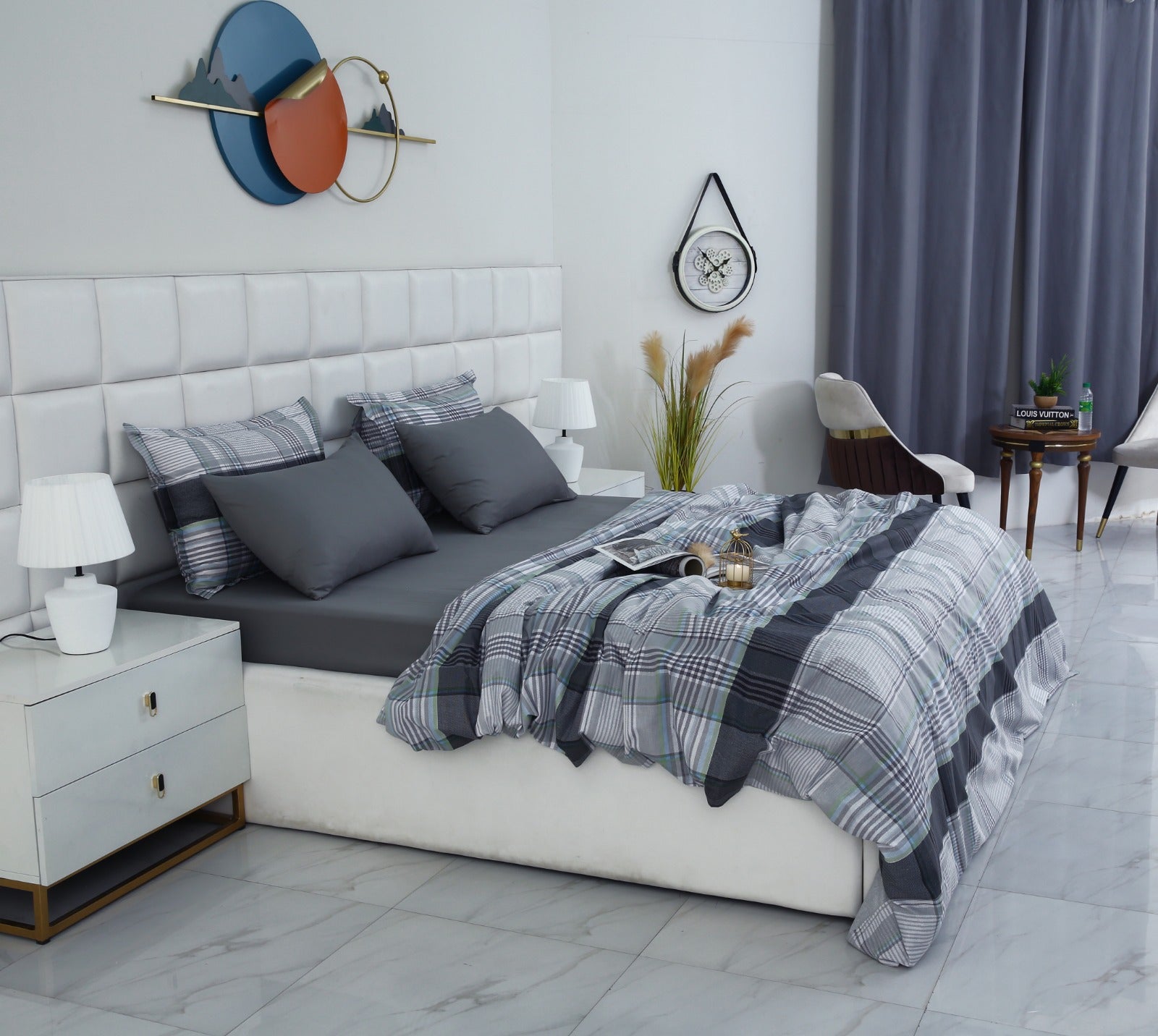 6 PCs Duvet Cover Set-Malvern Duvet Cover Apricot