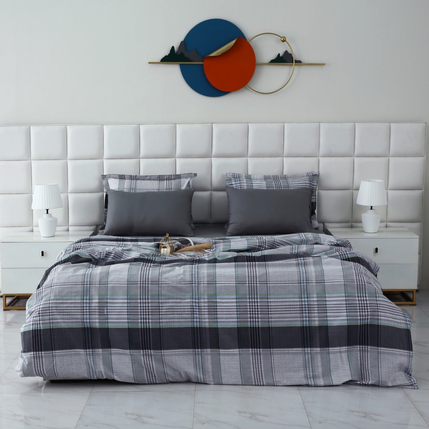 6 PCs Duvet Cover Set-Malvern Duvet Cover Apricot