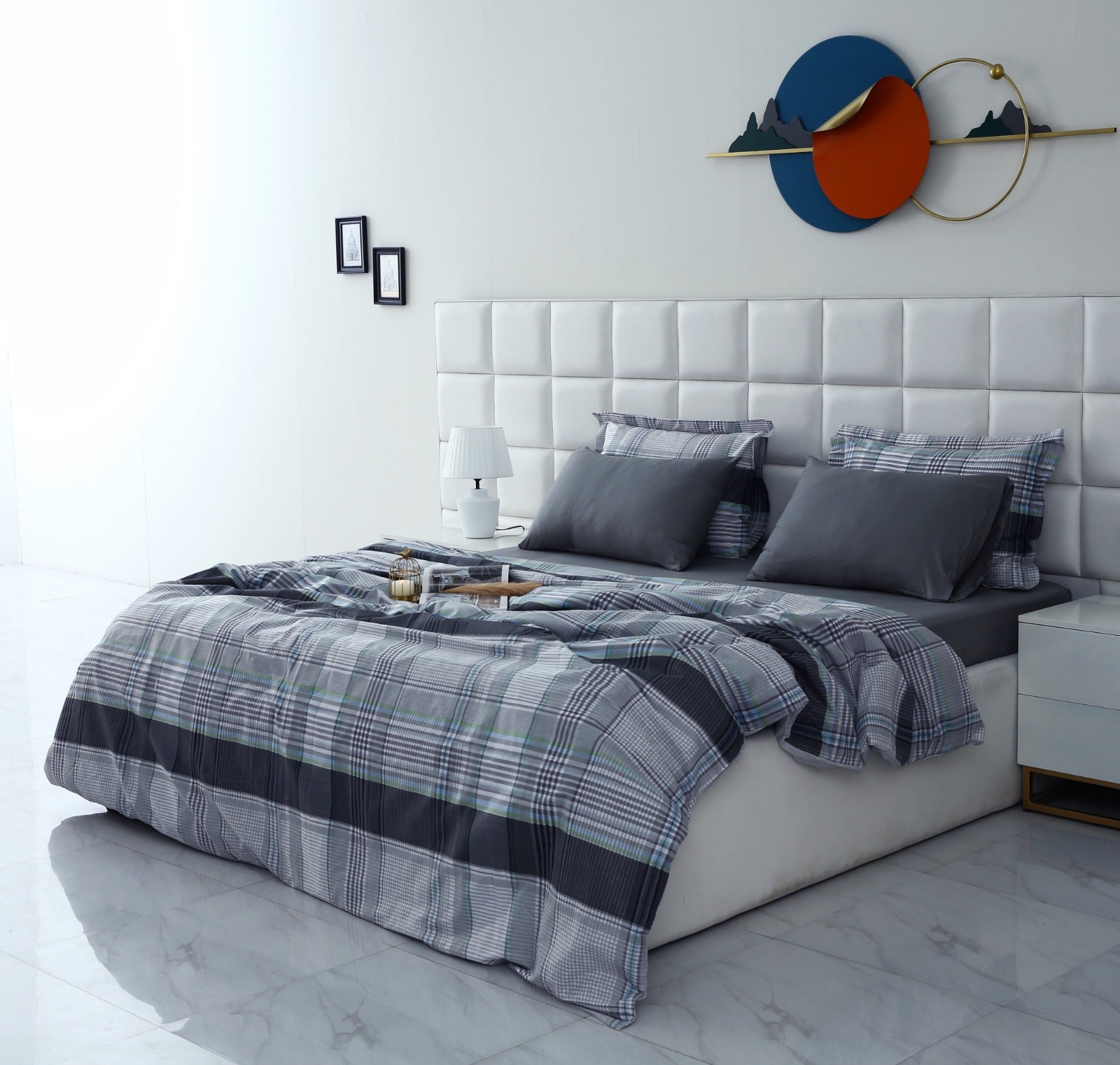 6 PCs Duvet Cover Set-Malvern Duvet Cover Apricot
