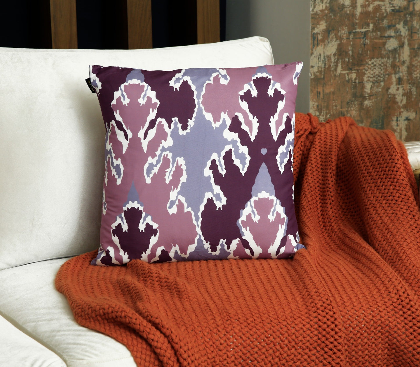 4 PCs Digital Printed Cotton Cushions-Spring Slumber cushions Apricot