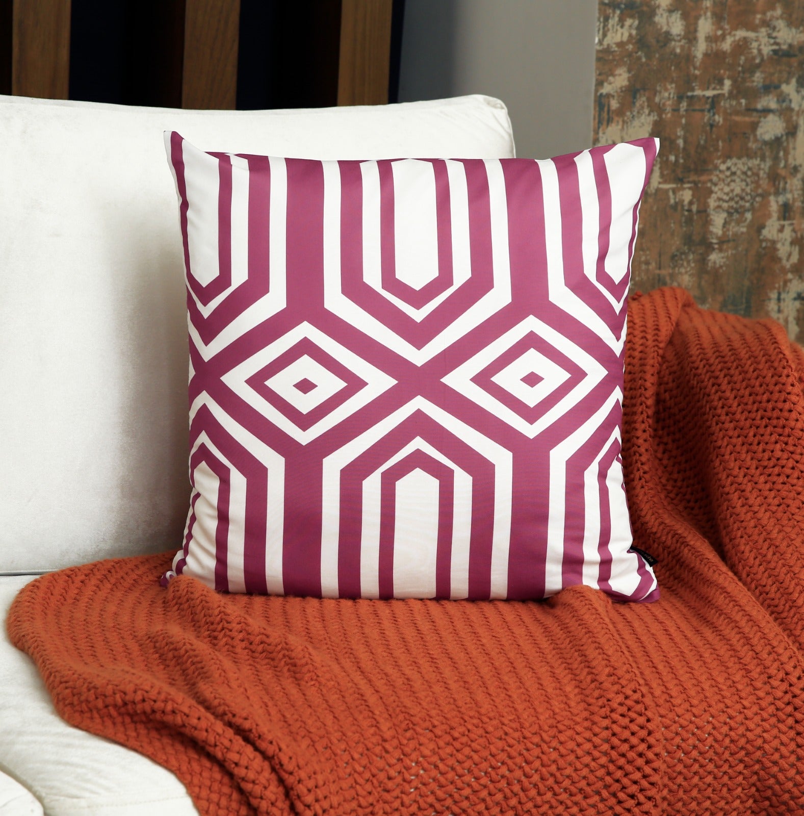 4 PCs Digital Printed Cotton Cushions-Spring Slumber cushions Apricot