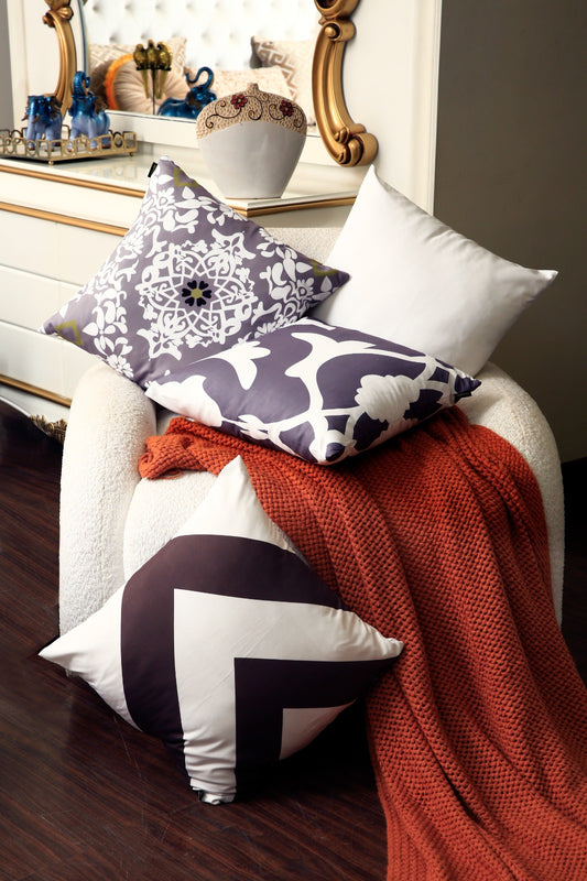 4 PCs Digital Printed Cotton Cushions-Moroccan Style cushions Apricot
