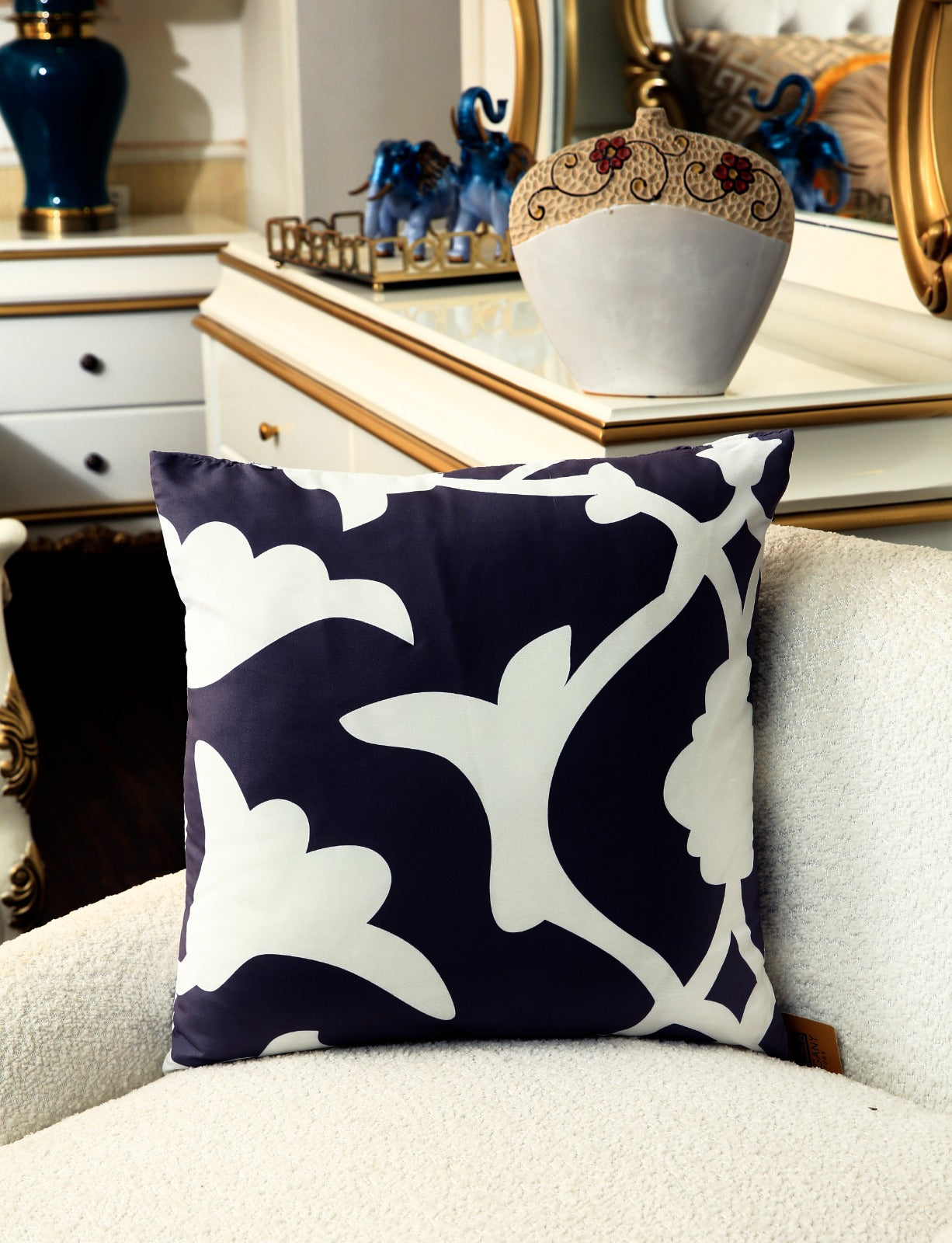 4 PCs Digital Printed Cotton Cushions-Moroccan Style cushions Apricot