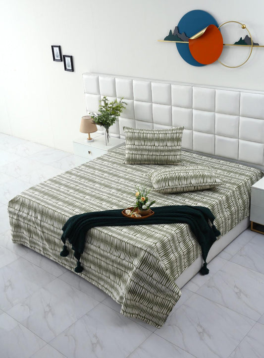 3 PCs Double Bed Sheet-DB130 Bed Sheets Apricot