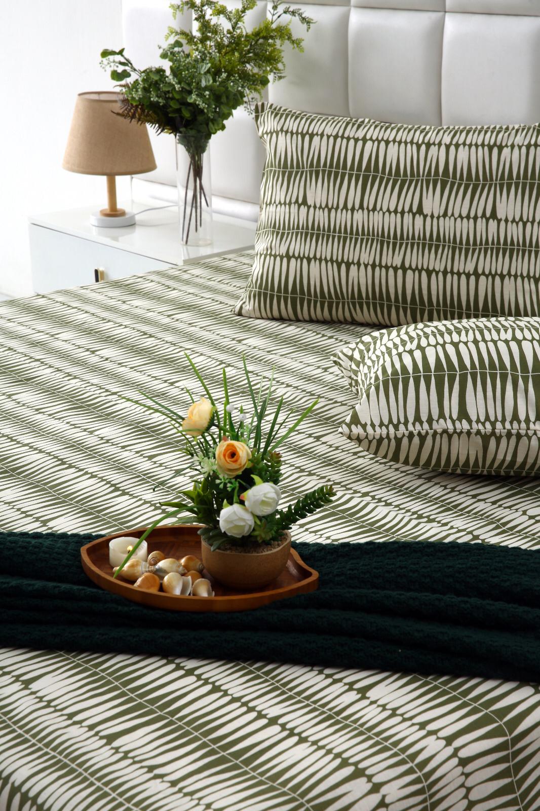 3 PCs Double Bed Sheet-DB130 Bed Sheets Apricot