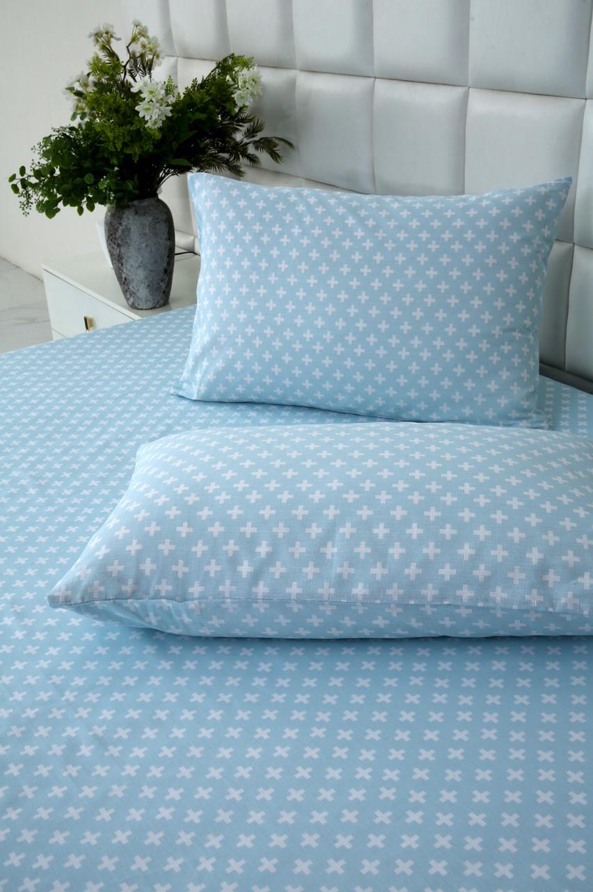 3 PCs Double Bed Sheet-DB213 Bed Sheets Apricot