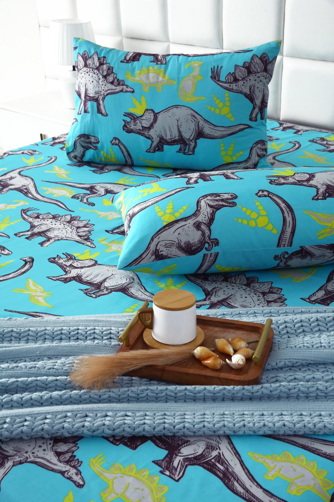 3 PCs Double Bed Sheet-DB195 Bed Sheets Apricot