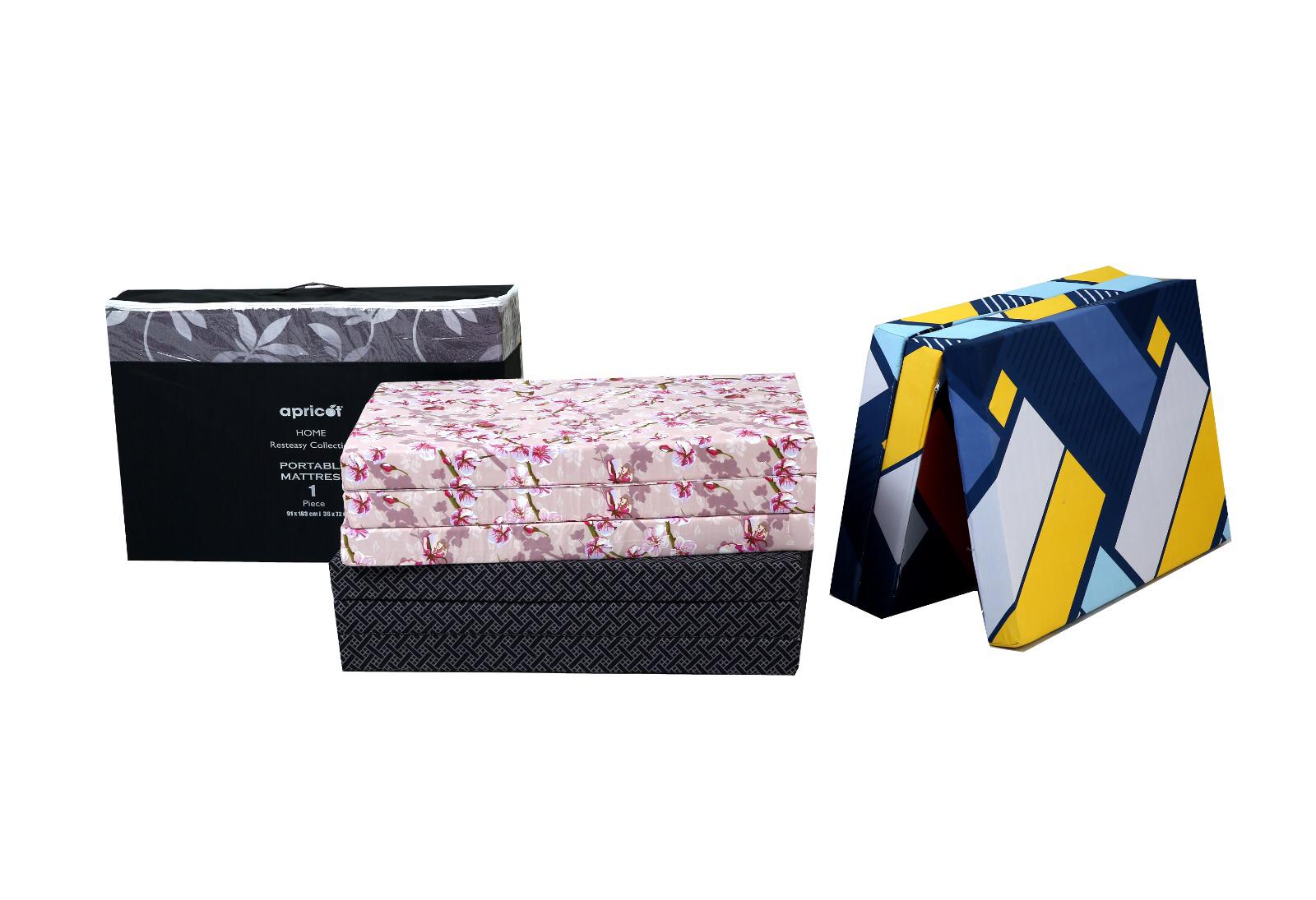 Foldable/Portable Mattress-Assorted(B) Protectors Apricot