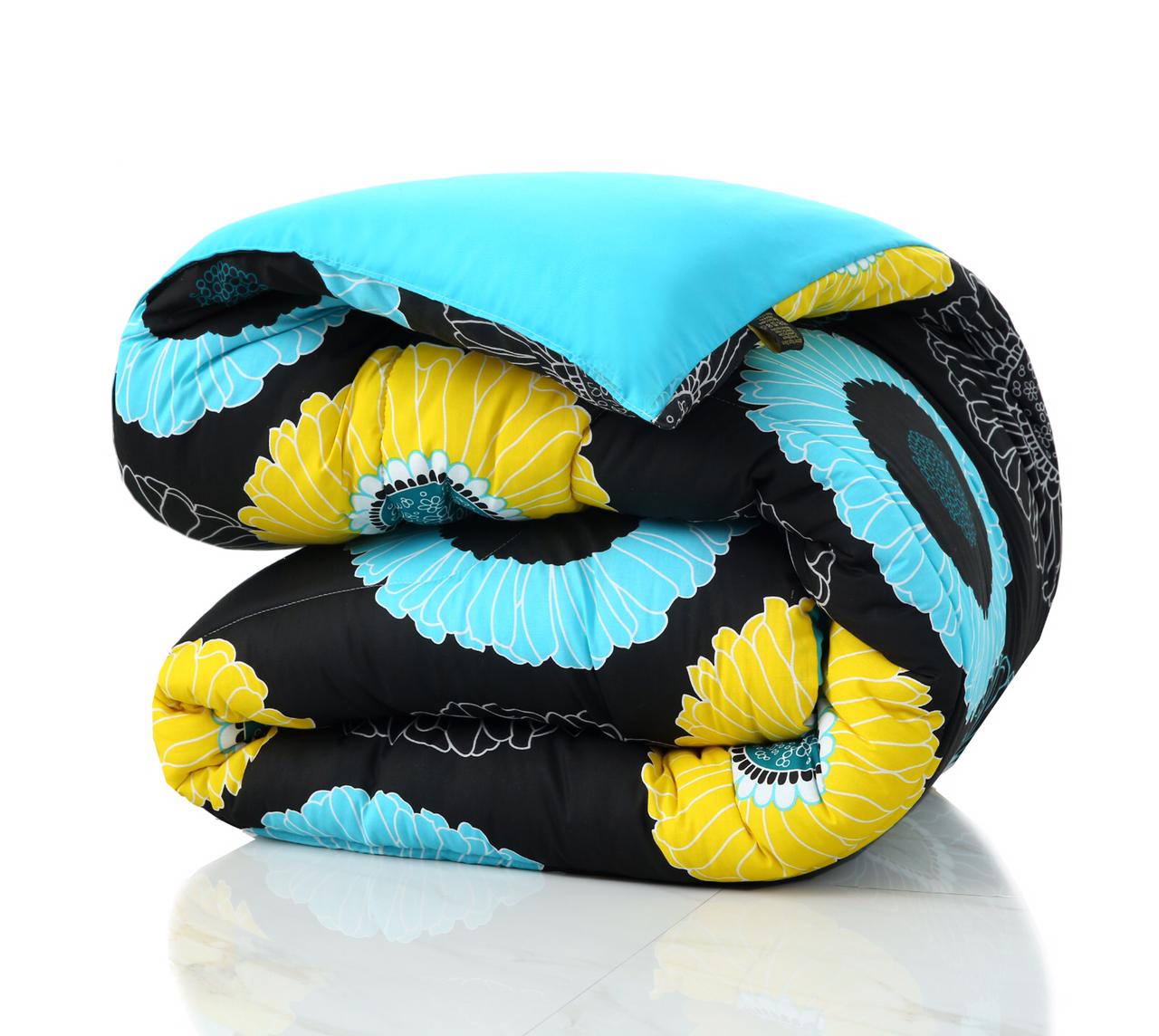 8 PCs Winter Comforter Set-Sun Flower