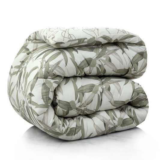 1 PC Double Winter Comforter-Pine Comforters Apricot