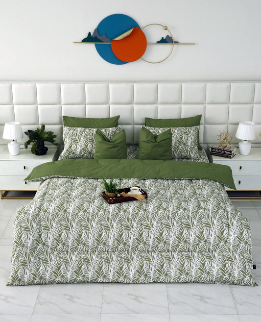 8 PCs Winter Comforter Set-Emeralds