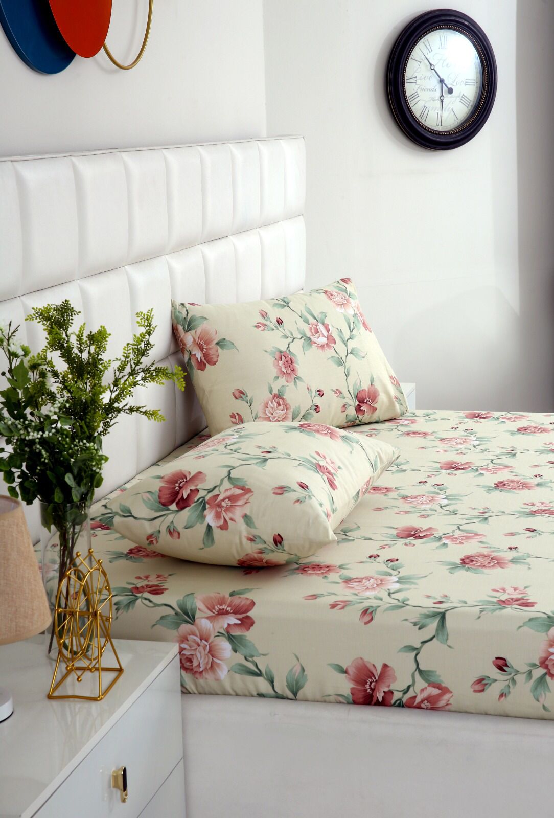 Fitted Bed Sheet-Rosa Fitted Sheets Apricot