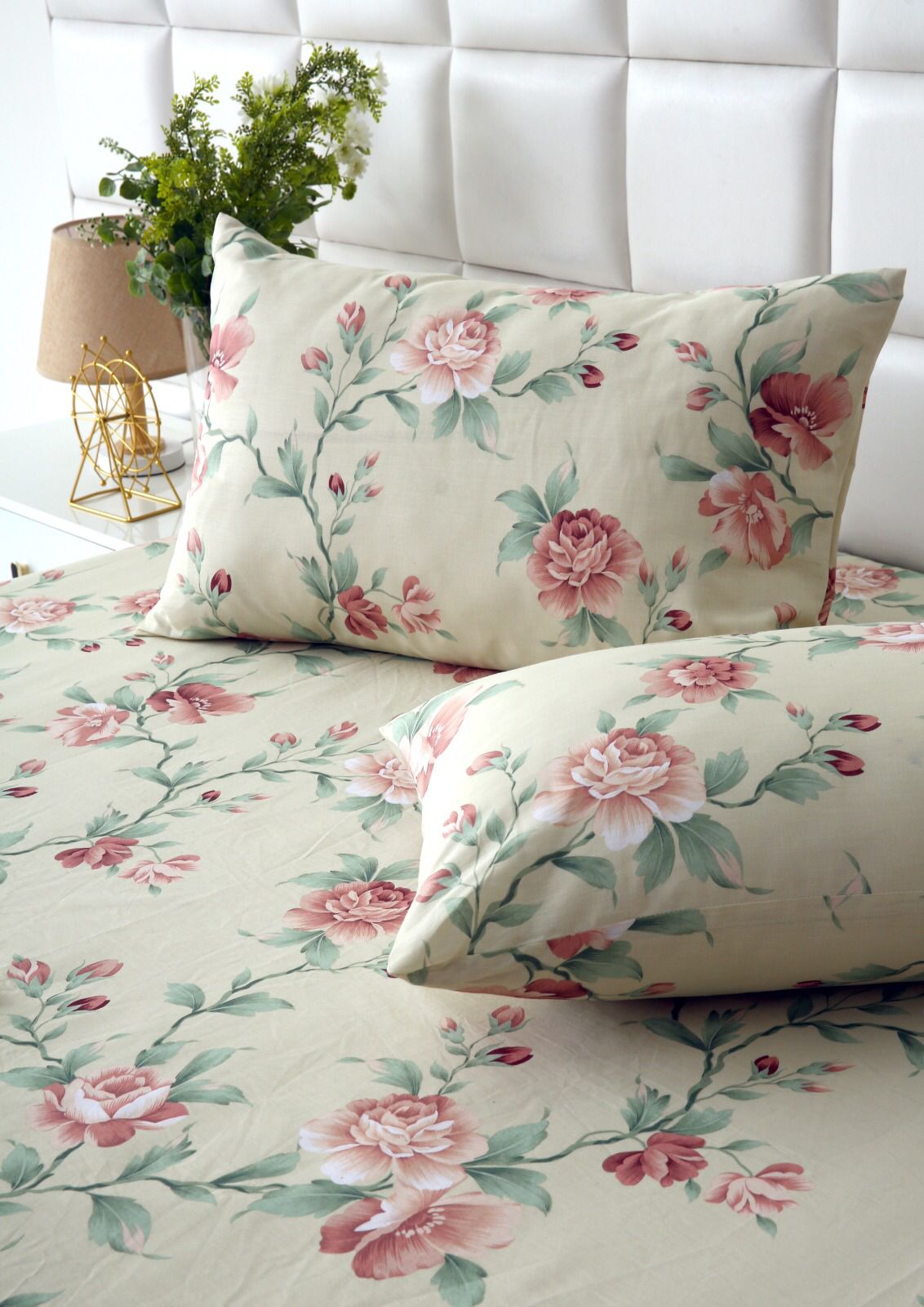 Fitted Bed Sheet-Rosa Fitted Sheets Apricot