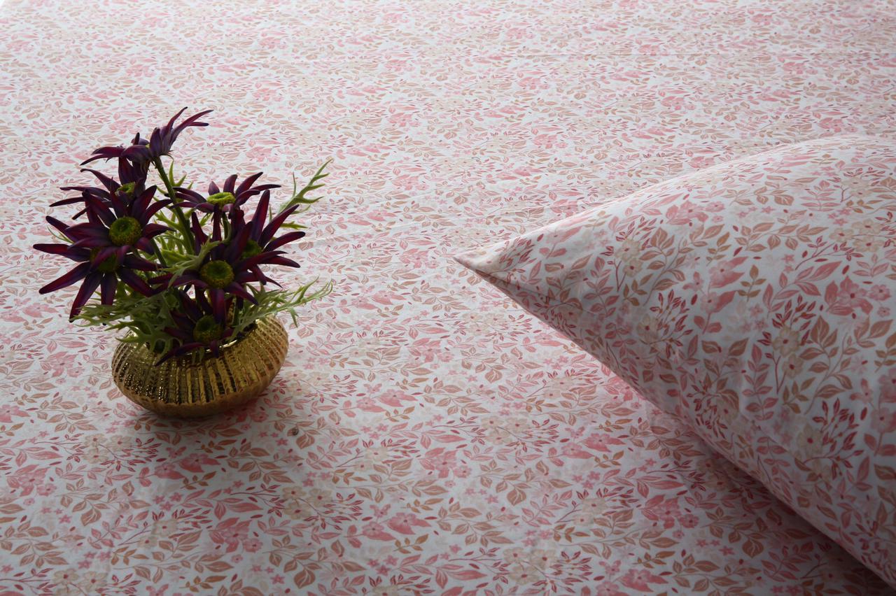 Fitted Bed Sheet-Pastels Pink Fitted Sheets Apricot