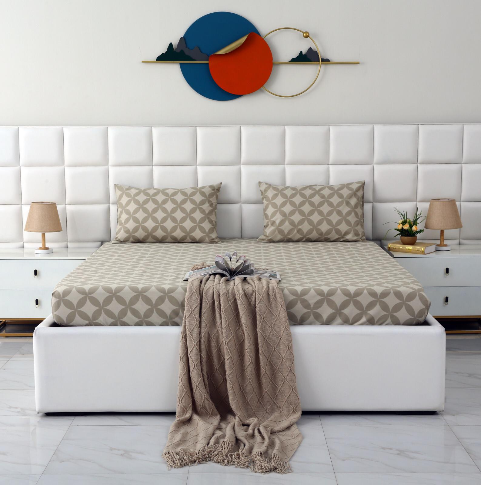 Fitted Bed Sheet-Russet Fitted Sheets Apricot