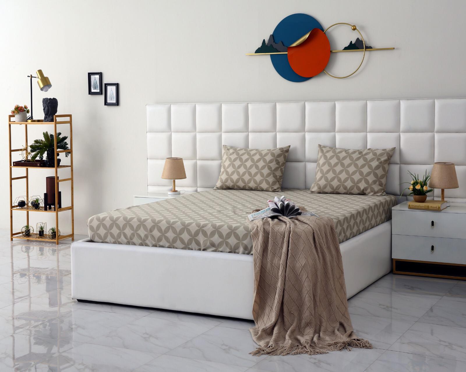 Fitted Bed Sheet-Russet Fitted Sheets Apricot