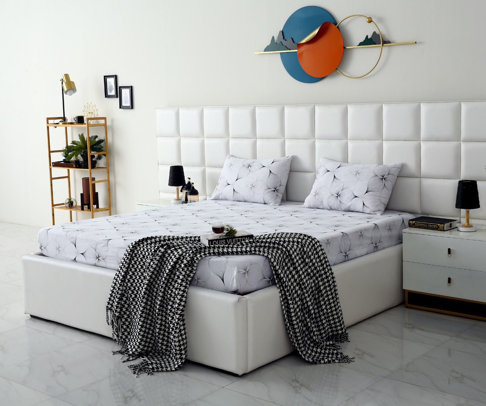 Fitted Bed Sheet-Pitch Grey Fitted Sheets Apricot