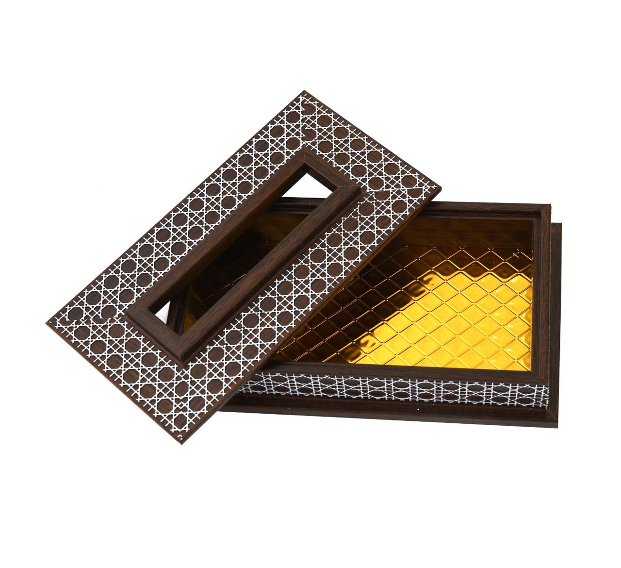 Acrylic Tissue Box-SA2408-242 Tissue Box Apricot