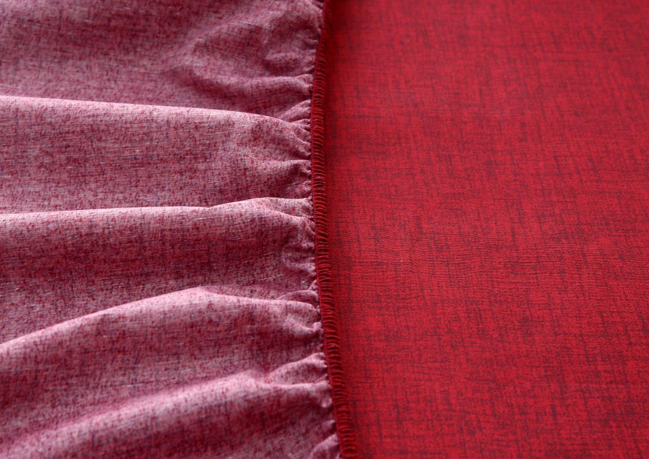 Fitted Bed Sheet-Maroon Texture Fitted Sheets Apricot