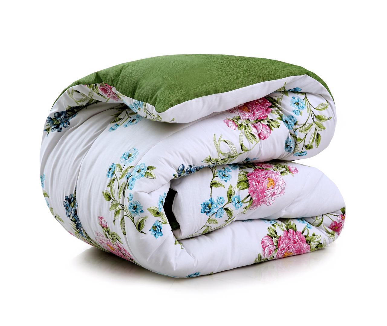 8 PCs Winter Comforter Set-Green Lotus Comforters Apricot