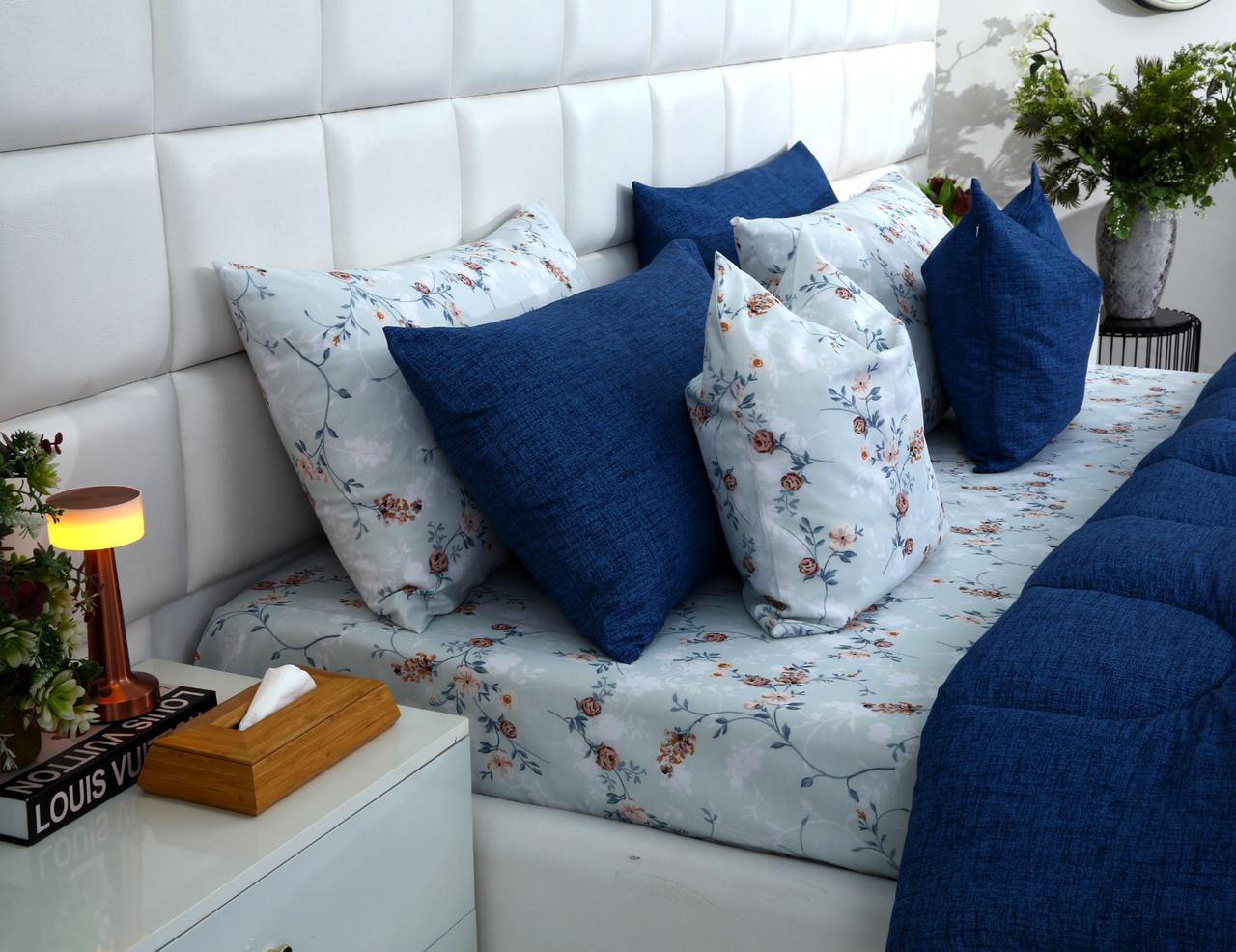 8 PCs Winter Comforter Set-Bluebells Comforters Apricot