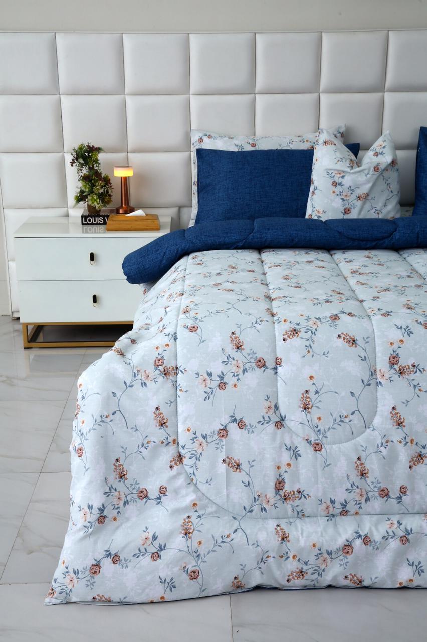 8 PCs Winter Comforter Set-Bluebells Comforters Apricot
