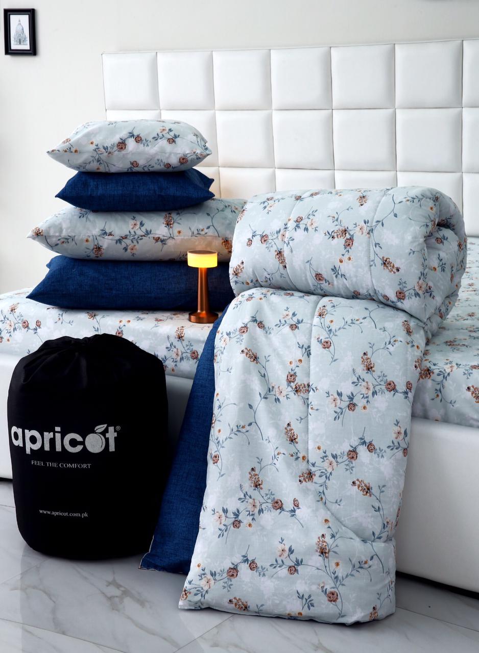 8 PCs Winter Comforter Set-Bluebells Comforters Apricot