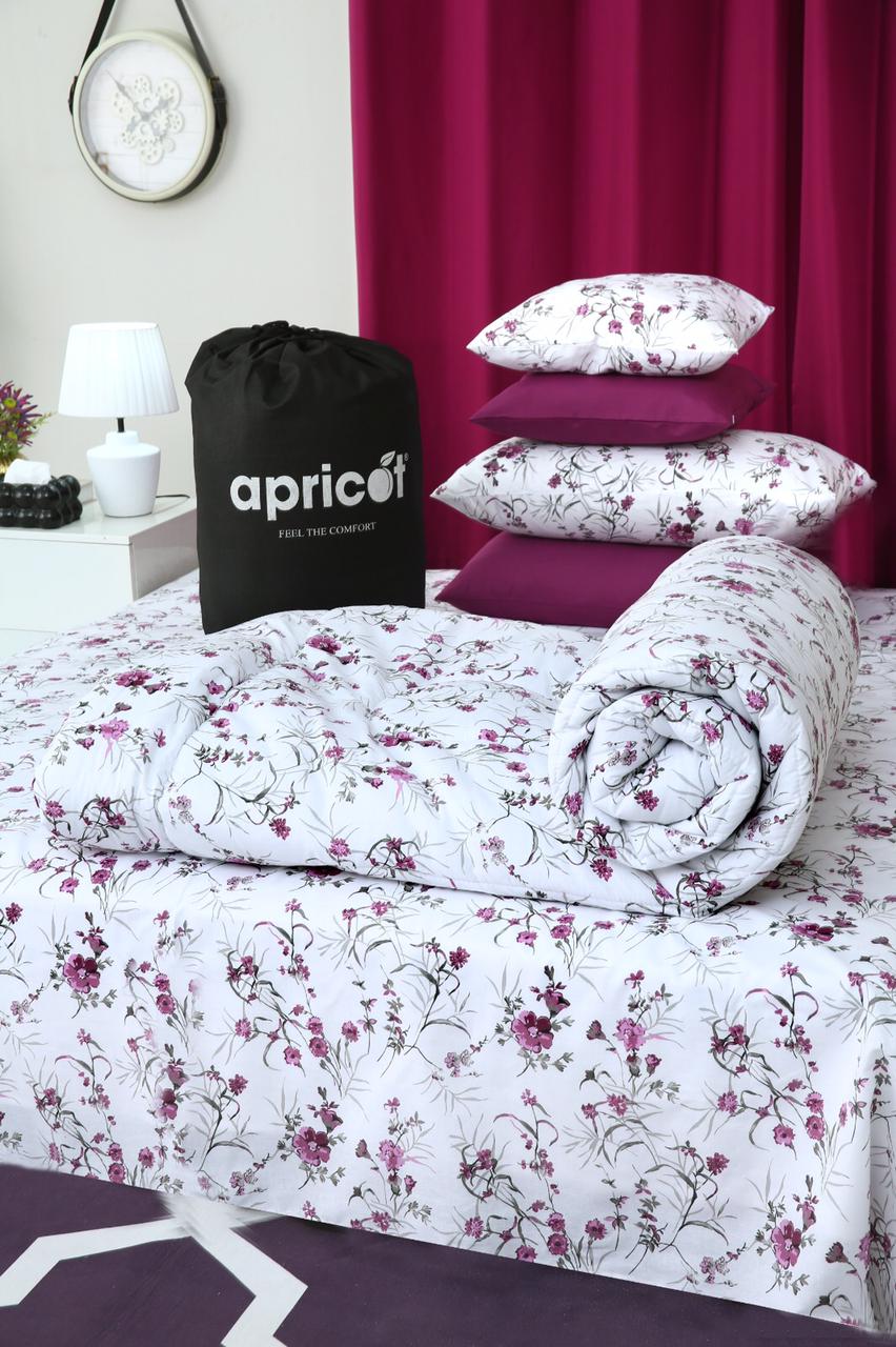 8 PCs Winter Comforter Set-Plum Petals Comforters Apricot