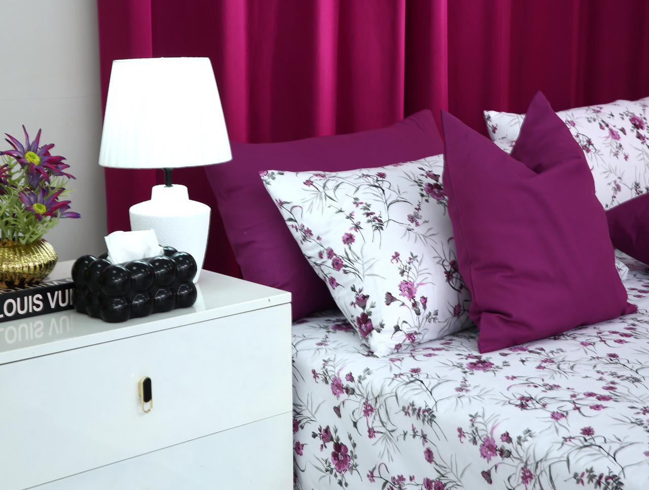 8 PCs Winter Comforter Set-Plum Petals Comforters Apricot