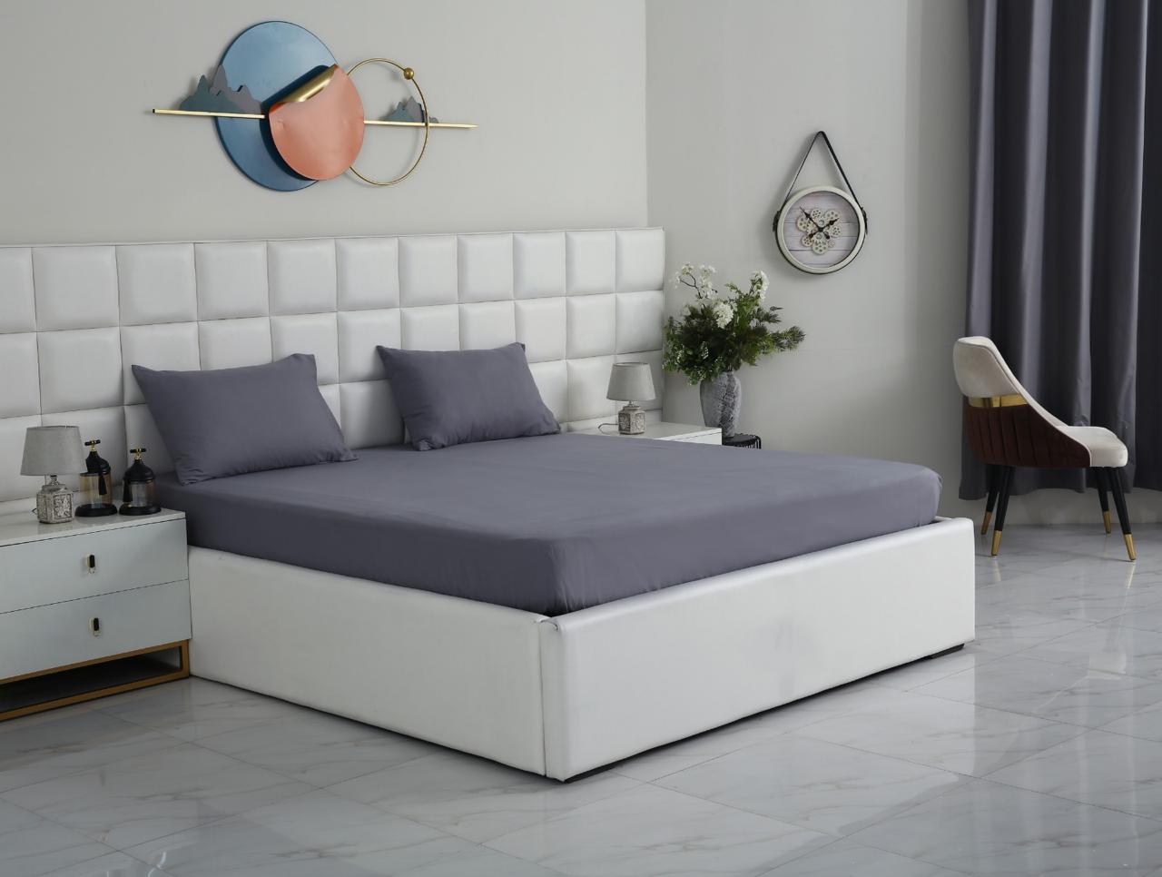 100% Water Replant Fitted Sheet-Grey