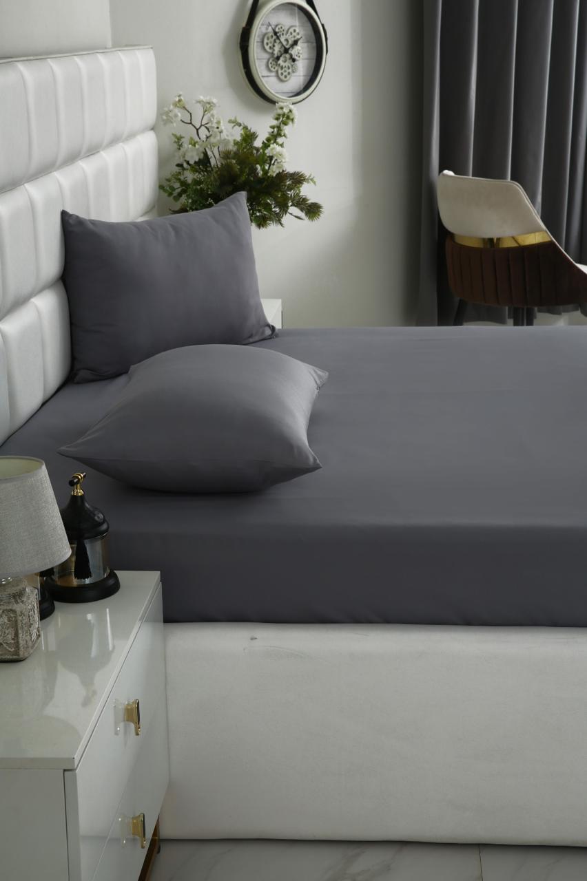 100% Water Replant Fitted Sheet-Grey