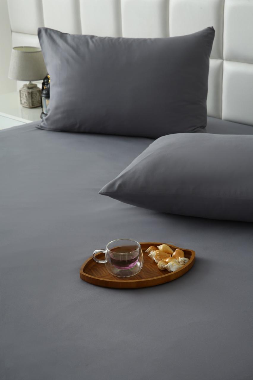 100% Water Replant Fitted Sheet-Grey