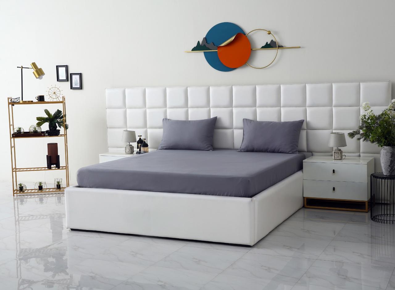 100% Water Replant Fitted Sheet-Grey